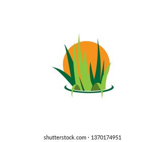 Grass logo - Vector
