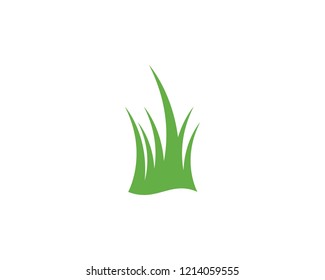 Grass logo vector template