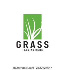 ilustração de modelo de vetor de logotipo grama