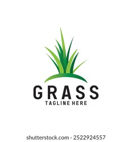 Ilustración de Plantilla de Vector de logotipo de hierba