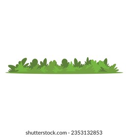 grass meadow flat vector illustration logo icon clipart isolated on white background