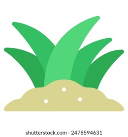 Icono de prado de hierba para Web, App, infografía, etc