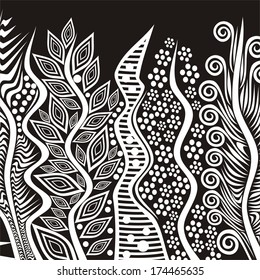 Grass meadow pattern nature background vector illustration