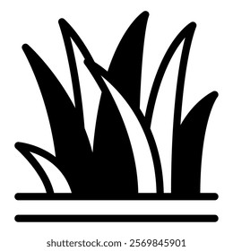 Grass nature spring icon illustration