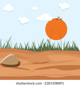 grass on a field illustration