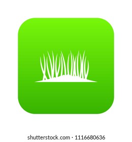 Grass on ground icon digital green for any design isolated on white vector illustration