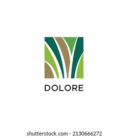 Grass and Organic Logo design vector