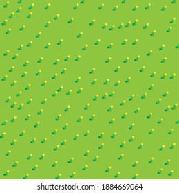 Grass pixel art background. Grass pattern. Pixel art vector.