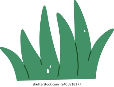 Grass Plant Icon Vector Illustration