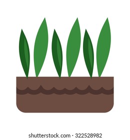 Grass, plant icon vector image.Can also be used for gardening. Suitable for mobile apps, web apps and print media.