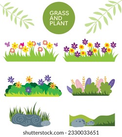 grass and plant vector illustrations are great for post feedback, presentations, posters, flyers, and any other design resource you need.