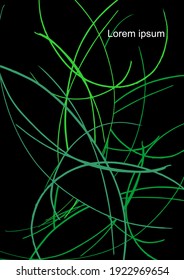 Grass. Plants depicted in figurative manner. Vector drawing in minimalism style. Abstract background on the subject of nature, ecology or environment protection, vegan lifestyle, botany or biology.