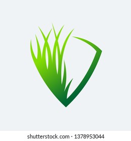 Grass Protect Logo Template