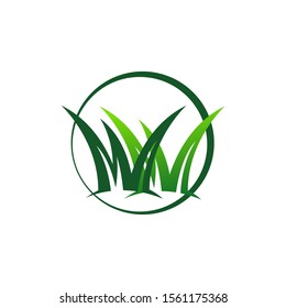 grass remover lawn mower logo design template vector illustration 