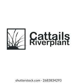 Grass River planta captura logotipo, design com conceito de arte simples, símbolo de planta natural, ilustração, modelo, ícone