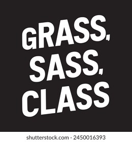 Grass-Klasse Unkraut Typografie Design