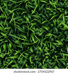 Grass seamless pattern. View from above. Vector eps10 illustration. Natural green lawn texture background for design and decoration. Top view.