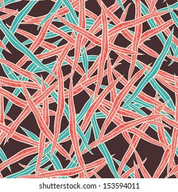 Grass. Seamless wallpaper, stylized vector illustration