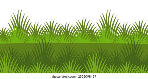 Grass. Set of Grass vector illustrations in flat style. Grass illustration isolated on white background