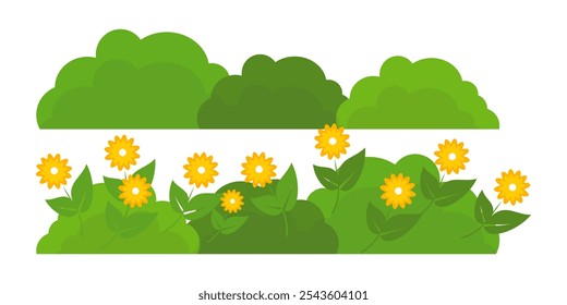 Grass. Set of Grass vector illustrations in flat style. Grass illustration isolated on white background