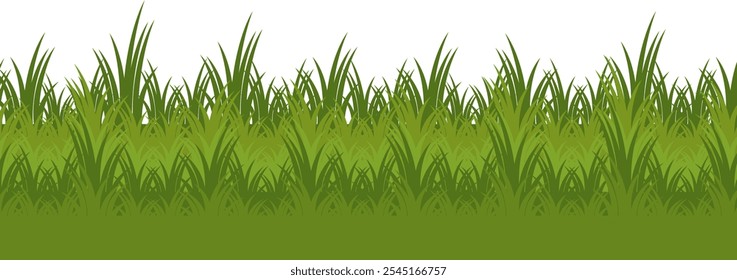 Grass. Set of Grass vector illustrations in flat style. Grass illustration isolated on white background