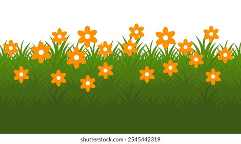 Grass. Set of Grass vector illustrations in flat style. Grass illustration isolated on white background