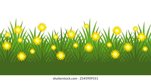 Grass. Set of Grass vector illustrations in flat style. Grass illustration isolated on white background