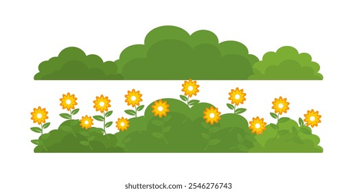 Grass. Set of Grass vector illustrations in flat style. Grass illustration isolated on white background