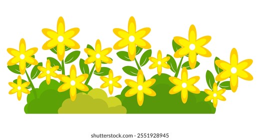 Grass. Set of Grass vector illustrations in flat style. Grass illustration isolated on white background