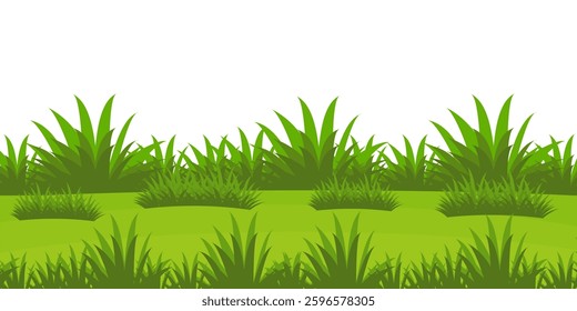 Grass. Set of Grass vector illustrations in flat style. Grass illustration isolated on white background