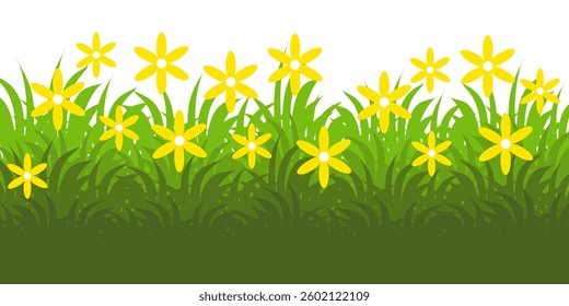 Grass. Set of Grass vector illustrations in flat style. Grass illustration isolated on white background