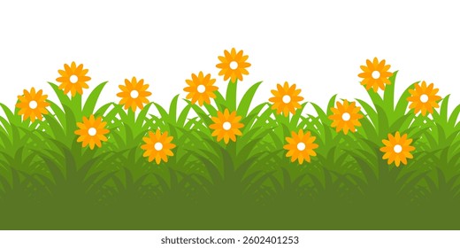 Grass. Set of Grass vector illustrations in flat style. Grass illustration isolated on white background