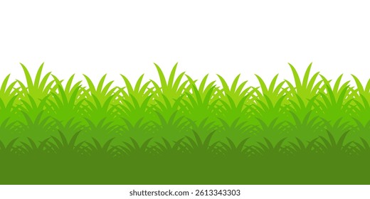 Grass. Set of Grass vector illustrations in flat style. Grass illustration isolated on white background
