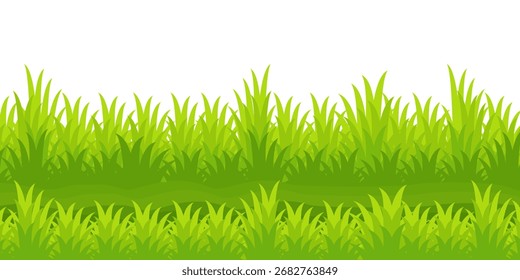 Grass. Set of Grass vector illustrations in flat style. Grass illustration isolated on white background