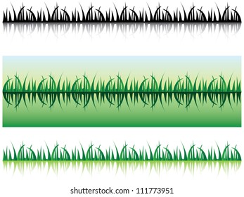 grass with shadow - illustration