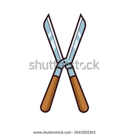 grass shears abstract logo modern style