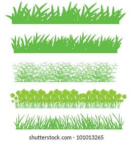 grass, shrubs