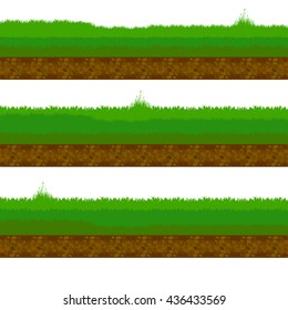 grass, shrubs. Soil and stones. Texture for games.