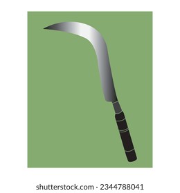 Grass sickle icon vector illustration simple design