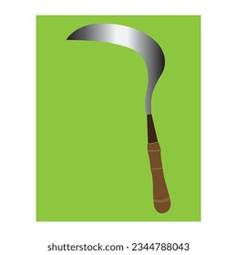 Grass sickle icon vector illustration simple design