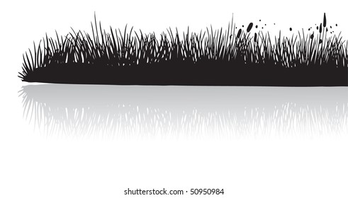 Grass silhouette