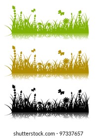 Grass silhouette