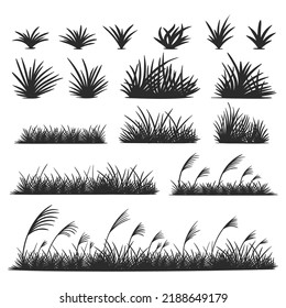 Grass silhouette collection vector illustration for your company or brand