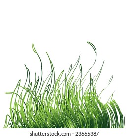 Grass silhouette green, summer background