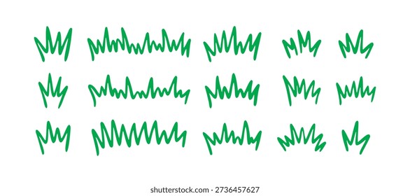 Grass silhouette Hand drawn