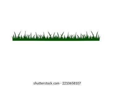 Grass Silhouette, isolated on white