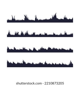 grass silhouette seamles background clip art