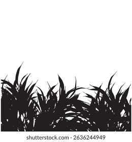 Grass silhouette stock vector illustration