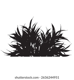 Grass silhouette stock vector illustration