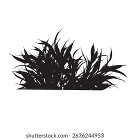 Grass silhouette stock vector illustration